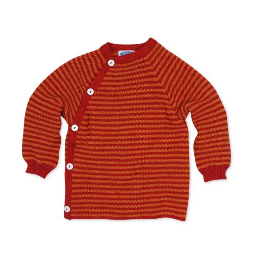 Reiff Reläx 20175 - Ringel-Schlüttli Bio-Merino-Schurwolle (kbT) burgund/cayenne, Size / Größe:50/56 von Reiff