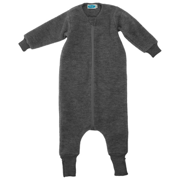 Reiff - Kid's Fleeceschlafsack mit Bein und Arm - Kinderschlafsack Gr 74/80 grau von Reiff