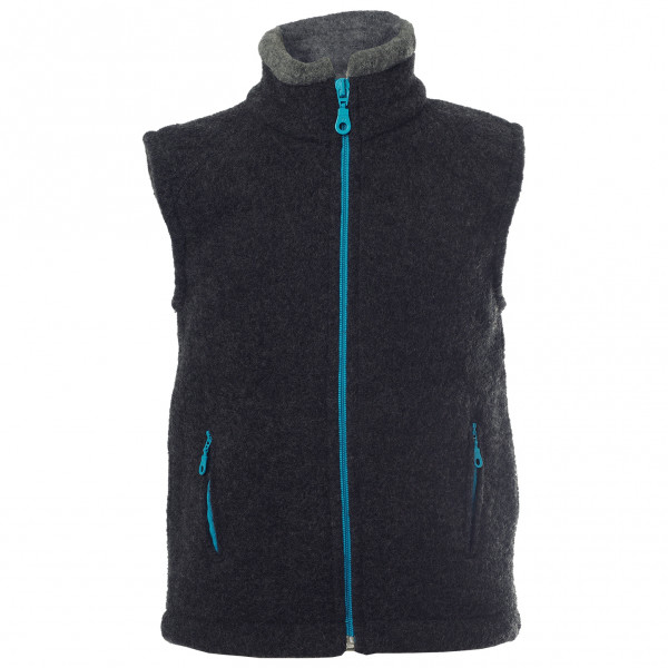 Reiff - Kid's Fleeceweste Colori - Merinoweste Gr 164 schwarz von Reiff