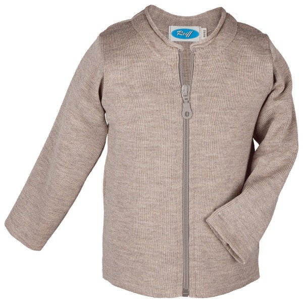 Reiff - Kid's Jacke Elina - Merinojacke Gr 128 braun/grau von Reiff