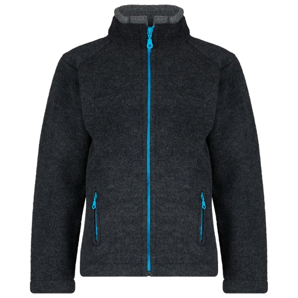 Reiff - Kid's Wollfleecejacke Colori - Merinojacke Gr 116 schwarz von Reiff