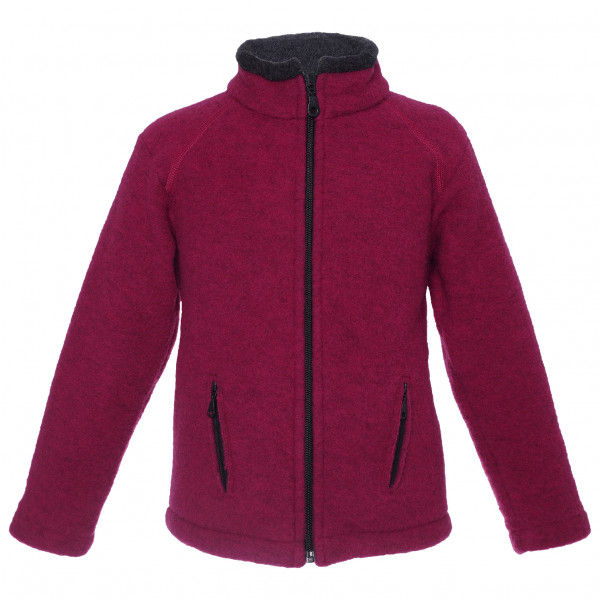 Reiff - Kid's Wollfleecejacke Colori - Merinojacke Gr 164 lila/rot von Reiff