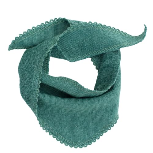 Reiff Strick Baby Halstuch uni Merino Schurwolle Seide Bio Wolle Öko kbT Bio (56 x 14 cm, Salbei) von Reiff