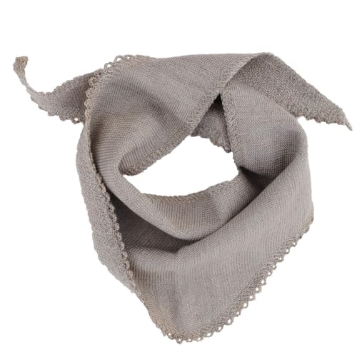 Reiff Strick Baby Halstuch uni Merino Schurwolle Seide Bio Wolle Öko kbT Bio (56 x 14 cm, Savanne) von Reiff