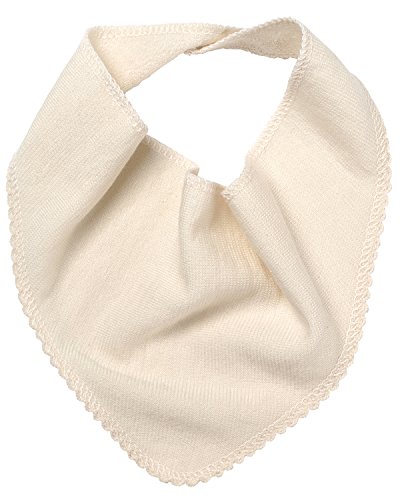 Reiff Strick Baby Halstuch uni Merino Schurwolle Seide Bio Wolle Öko kbT Bio (56 x 14 cm, natur) von Reiff