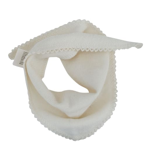Reiff Strick Baby Halstuch uni Merino Schurwolle Seide Bio Wolle Öko kbT Bio (56 x 14 cm, natur) von Reiff