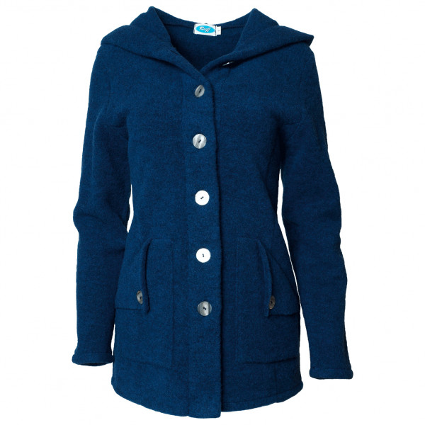 Reiff - Women's Wollfleecekapuzenjackee Mona - Merinojacke Gr L blau von Reiff