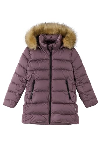 Reima Girls Lunta Winter Jacket Lila - Daunen Warme stylische Mädchen Winterjacke, Größe 110 - Farbe Grey Pink von Reima