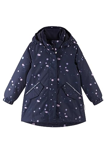 Reima Girls Taho Winter Jacket Blau - Wasserdichte modische Mädchen Winterjacke, Größe 110 - Farbe Navy II von Reima