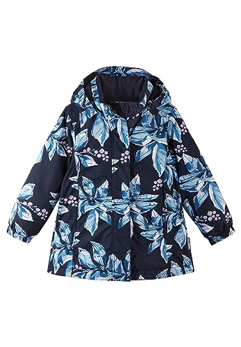 Reima Girls Toki Winter Jacket Blau - Robuste wasserdichte Mädchen Winterjacke, Größe 116 - Farbe Navy II von Reima