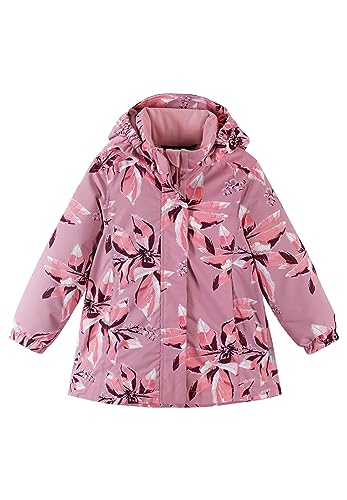 Reima Girls Toki Winter Jacket Pink - Robuste wasserdichte Mädchen Winterjacke, Größe 104 - Farbe Grey Pink von Reima