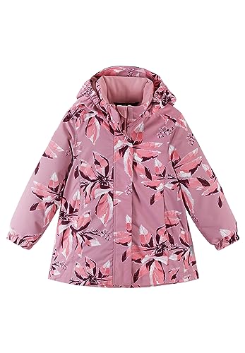 Reima Girls Toki Winter Jacket Pink - Robuste wasserdichte Mädchen Winterjacke, Größe 110 - Farbe Grey Pink von Reima