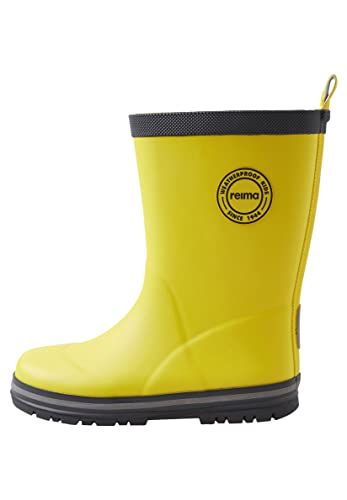 Reima Gummistiefel Taika 2.0 für Kinder, knöchelhohe, wasserdichte Kinderschuhe aus nachhaltigem Gummi, Regenstiefel für Mädchen und Jungen Yellow 28 von Reima