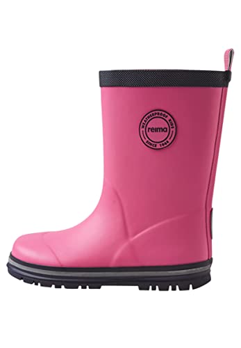 Reima Gummistiefel Taika 2.0 für Kinder, wasserdichte Kinderschuhe aus nachhaltigem Gummi, Regenstiefel für Mädchen und Jungen Candy pink 35 von Reima