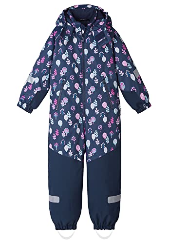 Reima Kids Kurikka Winter Overall Blau - Wasserdichter atmungsaktiver Kinder Schneeanzug, Größe 98 - Farbe Navy - Tree P von Reima