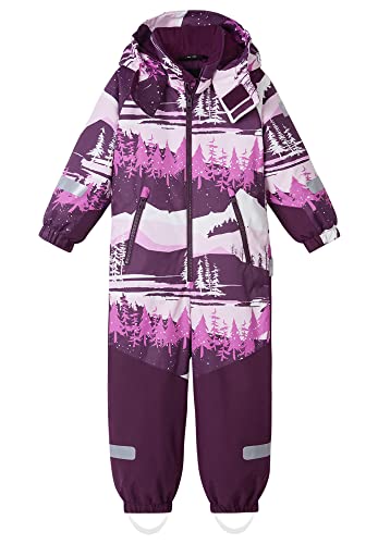 Reima Kids Kurikka Winter Overall Lila - Wasserdichter atmungsaktiver Kinder Schneeanzug, Größe 98 - Farbe Deep Purple - von Reima