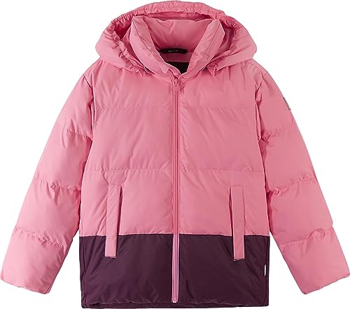 Reima Kids Teisko Winter Jacket Colorblock-Pink - Trendige warme Kinder Winterjacke, Größe 152 - Farbe Sunset Pink von Reima