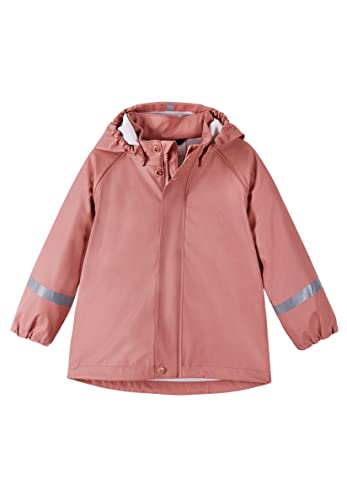 Reima Regenjacke Lampi für Kinder, wasserdichte Jacke mit verschweißten Nähten und abnehmbarer Kapuze, Unisex Regenbekleidung für Mädchen und Jungen Rose blush 146 von Reima