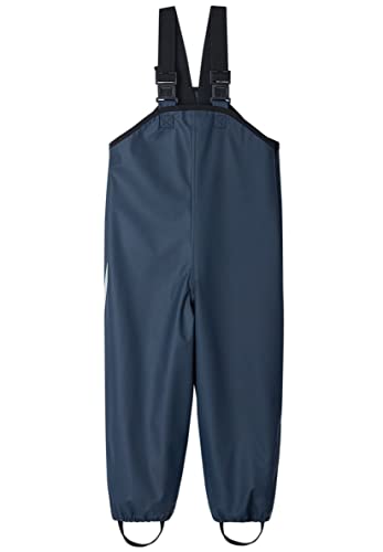 Reima Regenhose Lammikko für Kinder, wasserdichte und Winddichte Hosen für Kleinkinder (Mädchen und Jungen), aus elastischem Material und mit Fußschlaufen Navy 104 von Reima