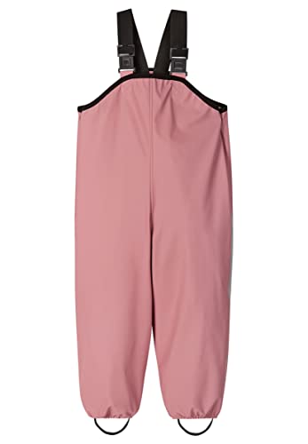 Reima Regenhose Lammikko für Kinder, wasserdichte und Winddichte Hosen für Kleinkinder (Mädchen und Jungen), aus elastischem Material und mit Fußschlaufen Rose Blush 104 von Reima