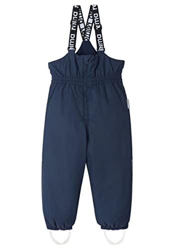 Reima Matias Schneehose für Kinder, gefütterte Hose für Kleinkinder (Mädchen und Jungen), aus elastischem Material und mit Fußschlaufen Navy 80 von Reima