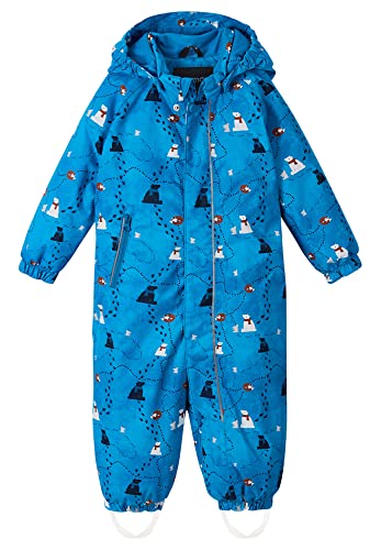 Reima Toddlers Puhuri Winter Overall Blau - Isolierter wasserdichter Kleinkinder Schneeanzug, Größe 80 - Farbe True Blue von Reima