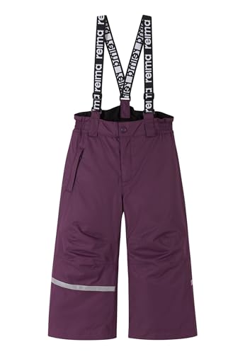 Reima Tuokio Schneehose für Kinder, gefütterte Hose für Kleinkinder (Mädchen und Jungen), aus elastischem Material und mit Fußschlaufen Deep Purple 122 von Reima