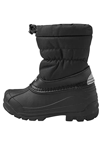 Reima Kinder Winterstiefel Nefar, wasserabweisender Schneestiefel, robuste, wattierte Kinder Winterschuhe für die kalte Jahreszeit Black 30 von Reima