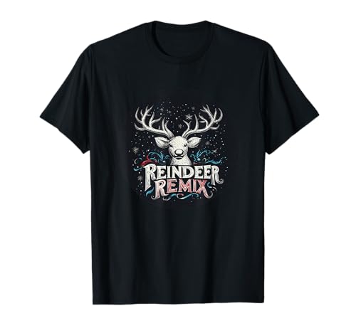 Lustiges Rentier Remix Rede Kostüm für Jungen und Mädchen T-Shirt Lustiges Rentier Remix Rede Kostüm für Jungen und Mädchen T-Shirt von Reindeer Outfit