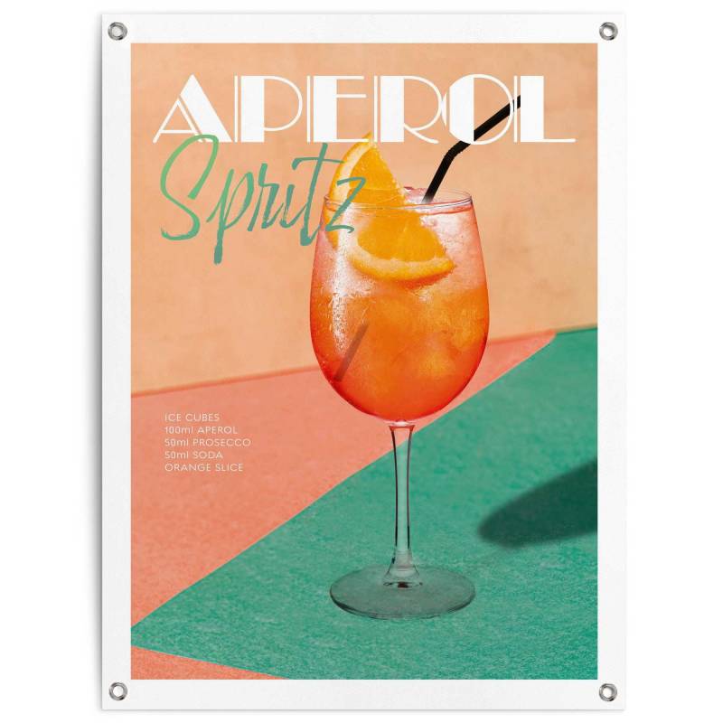 Reinders Poster "Aperol Time" Garten - Orange - Leinwand - Essen und Trinken - 60x80 cm von Reinders!