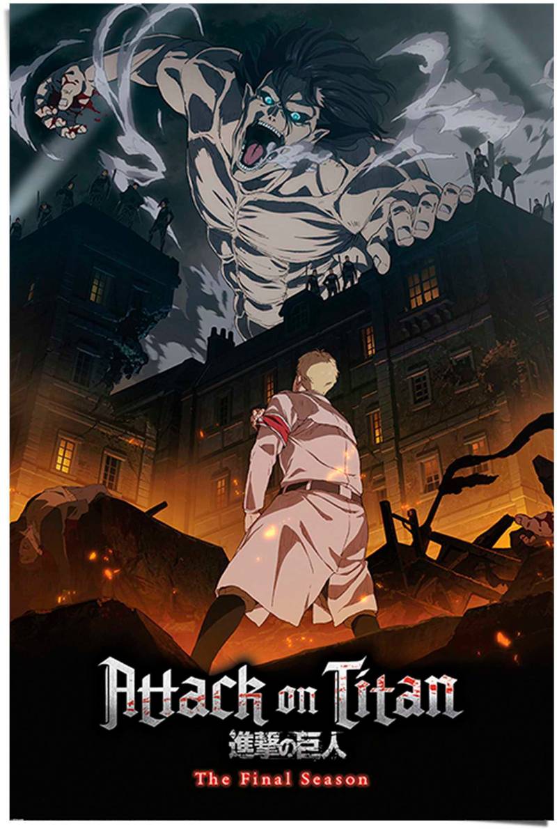 Reinders Poster "Attack on Titan S4 - eren onslaught" von Reinders!
