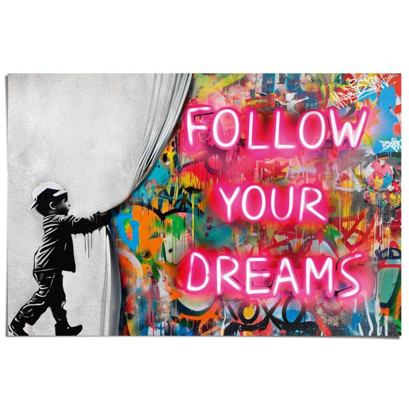 Reinders Poster "Curtain Boy" von Reinders!