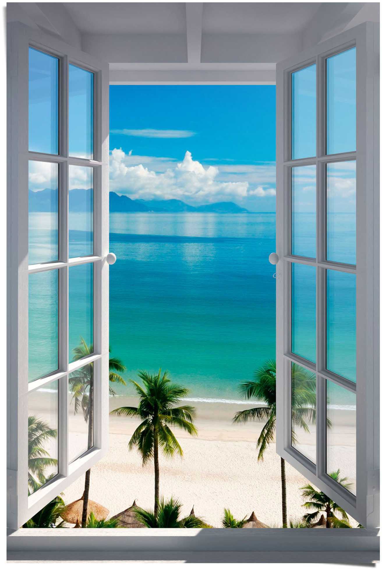 Reinders Poster "Fenster zum Strand", (1 St.) von Reinders!