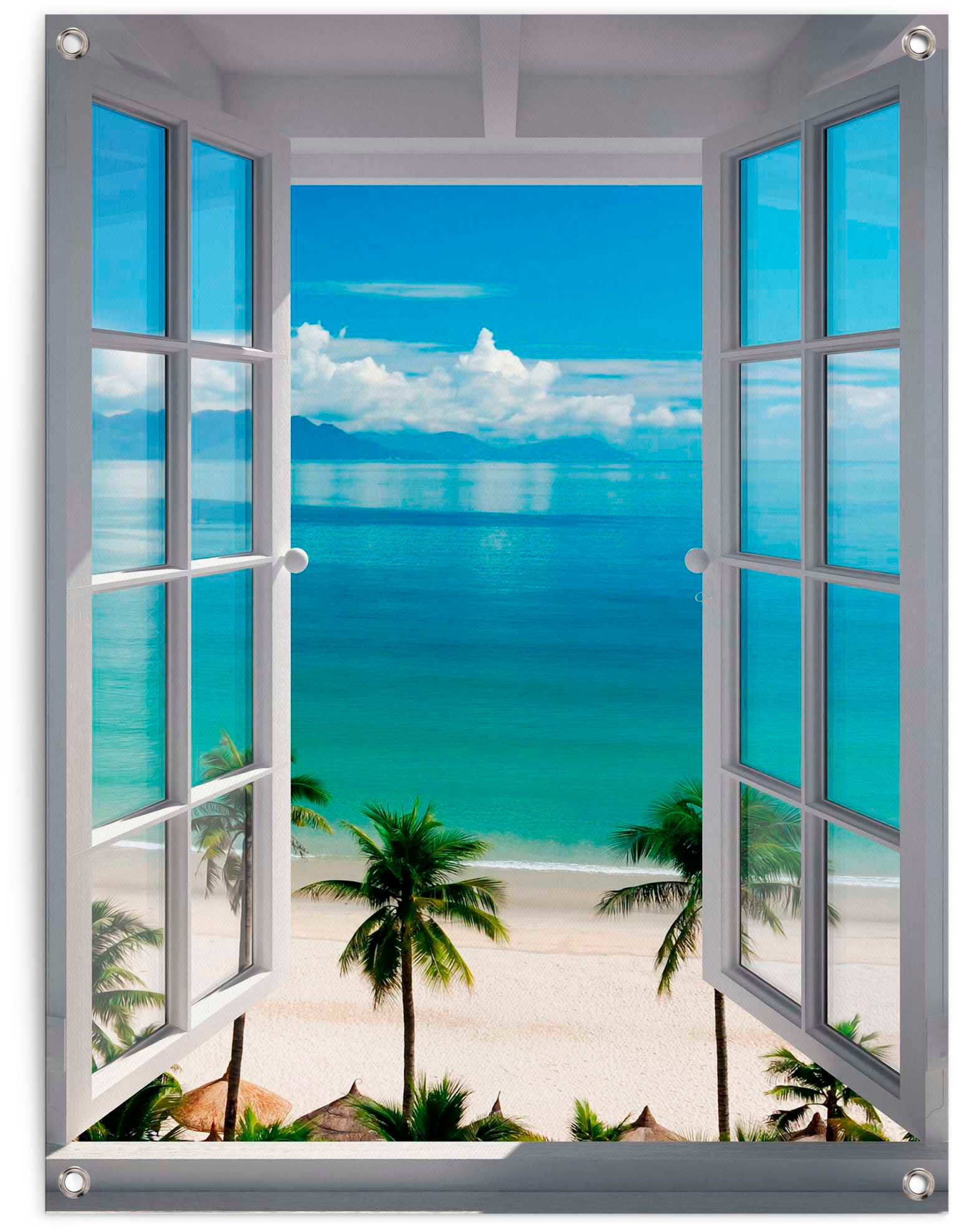 Reinders Poster "Fenster zum Strand" von Reinders!