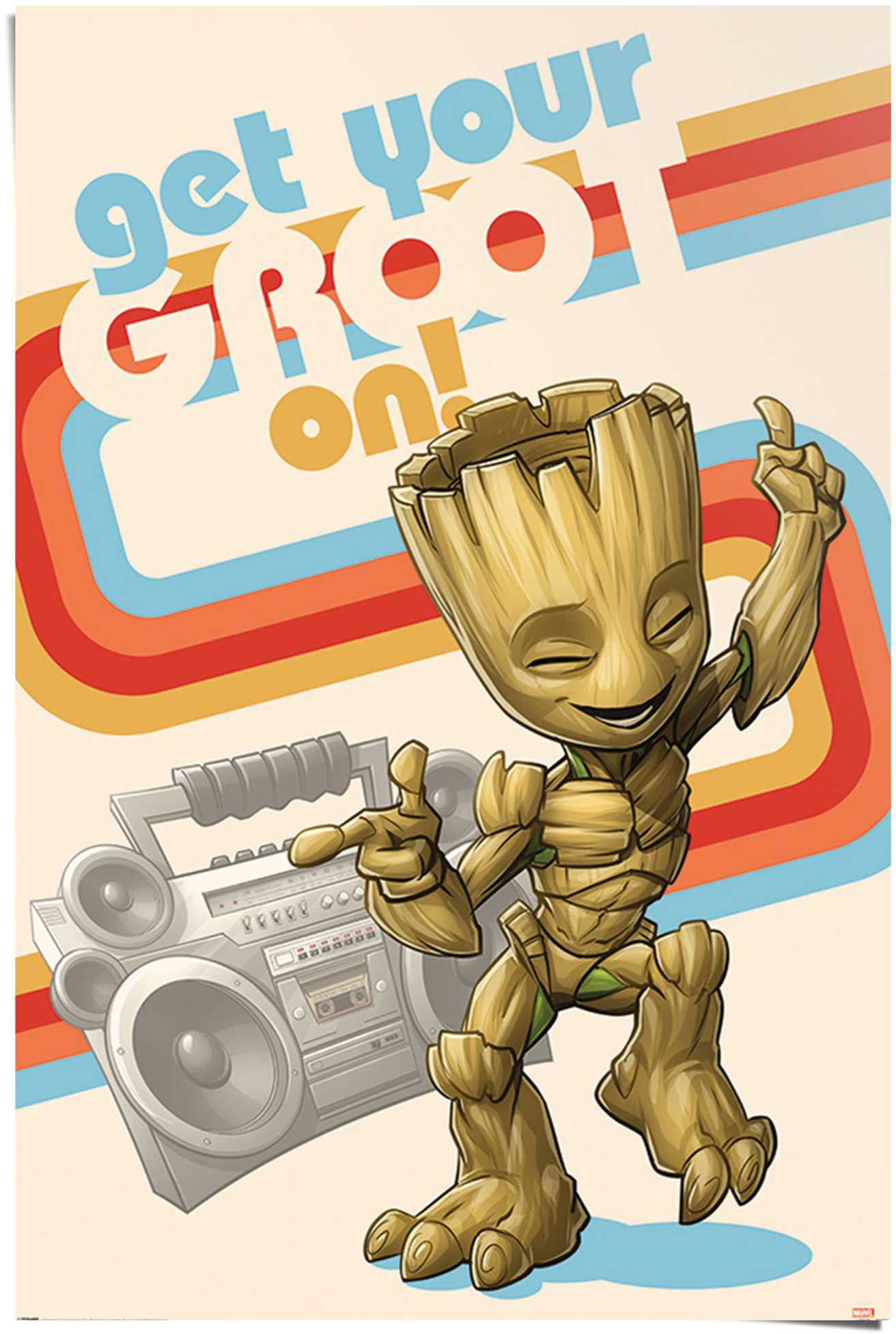 Reinders Poster "Get your Groot on Guardians of the Galaxy - Baby Groot - Ich bin Groot", (1 St.) von Reinders!