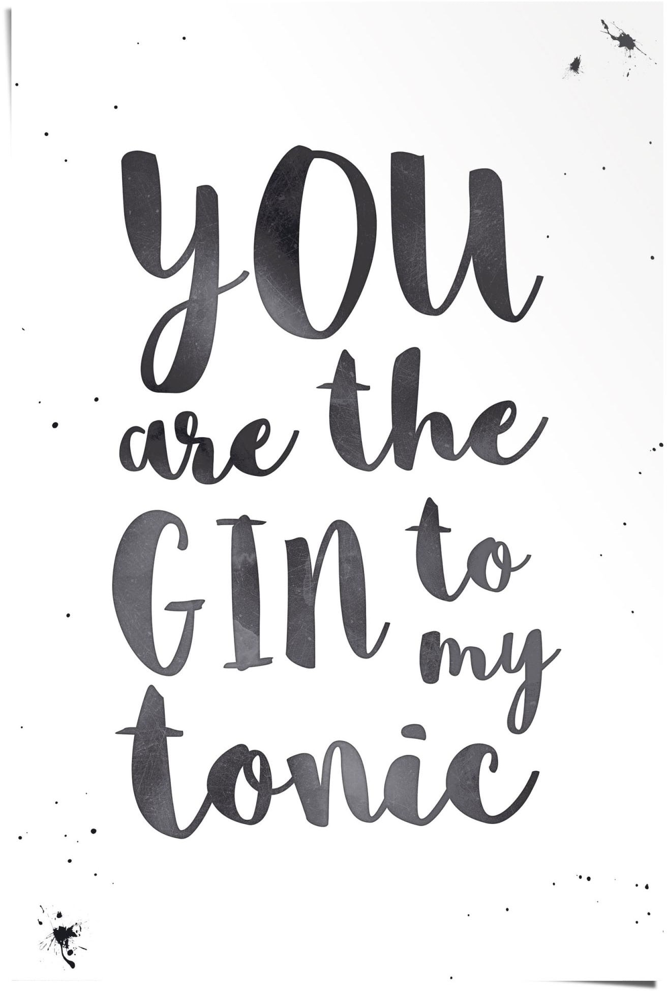 Reinders Poster "Gin Tonic Love", (1 St.) von Reinders!