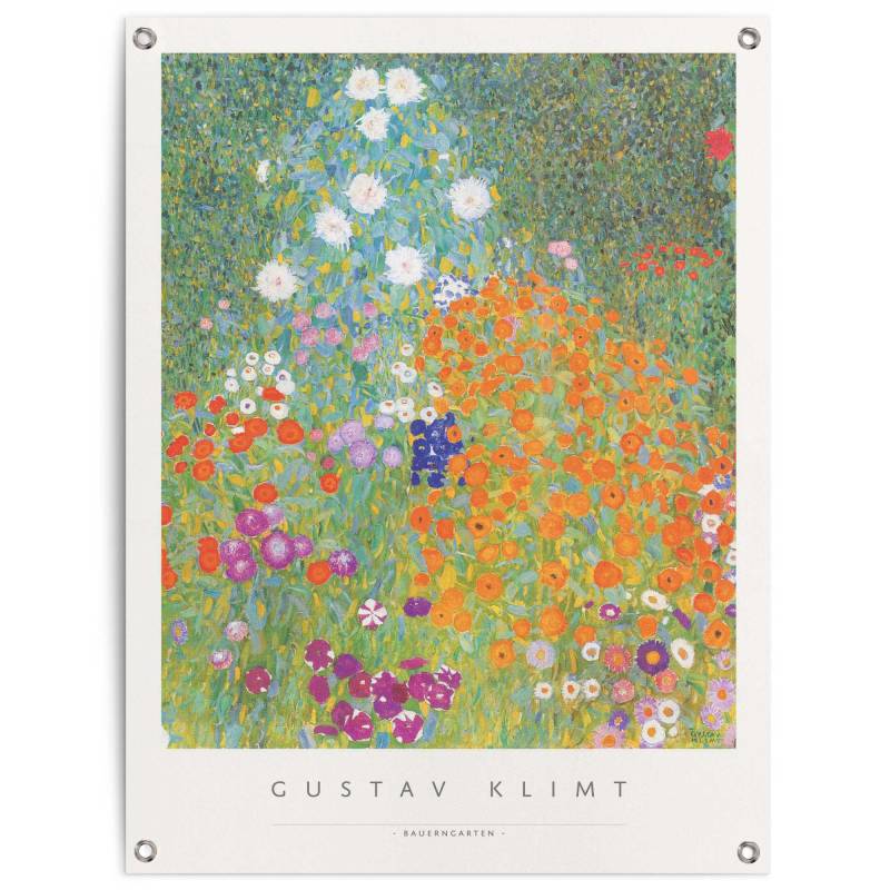 Reinders Poster "Gustav Klimt - Bauerngarten" Outdoor für Garten oder Balkon von Reinders!