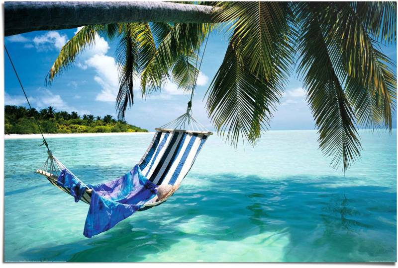 Reinders Poster "Hängematte am Strand" 1 Stk. tlg. von Reinders!