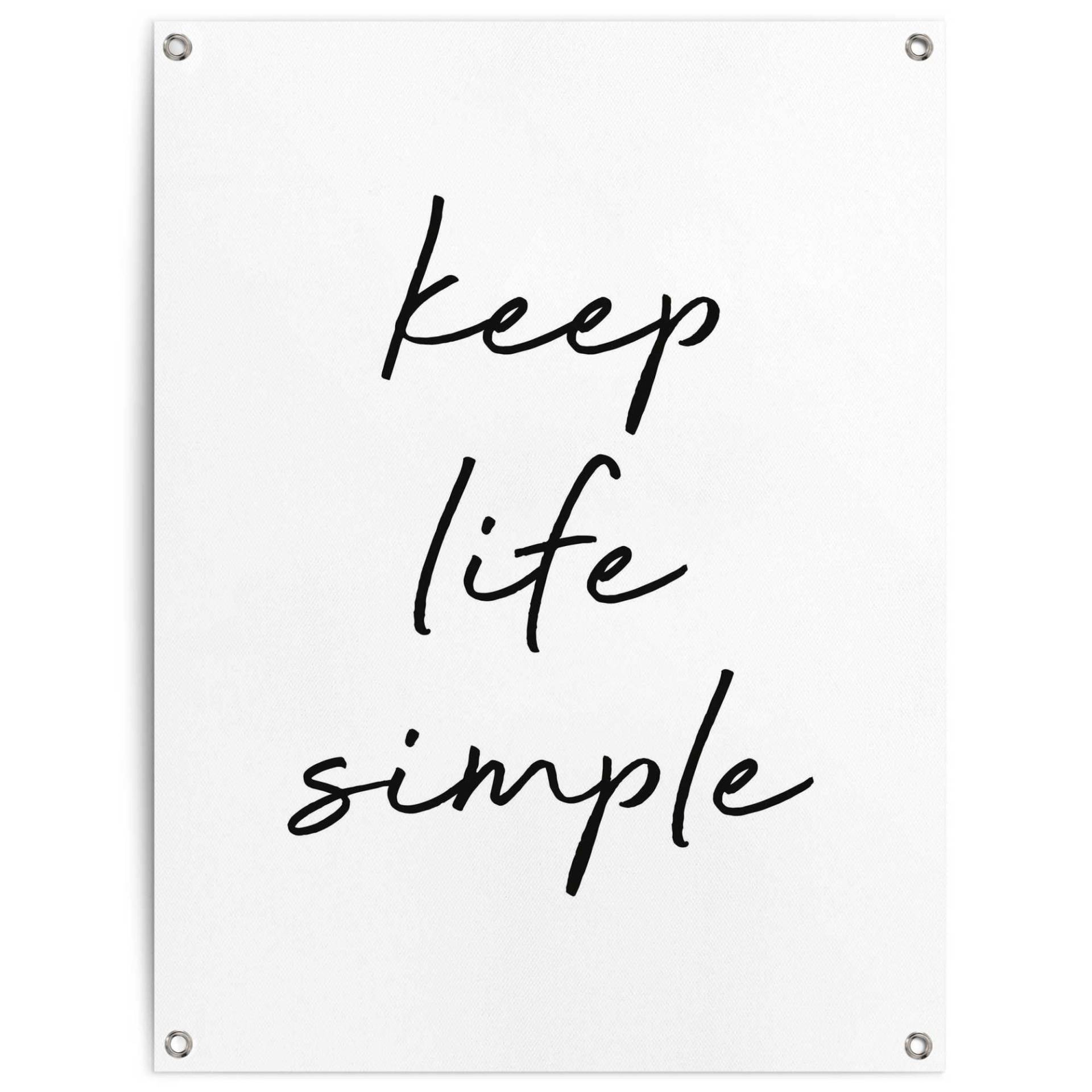 Reinders Poster "Keep life simple" von Reinders!