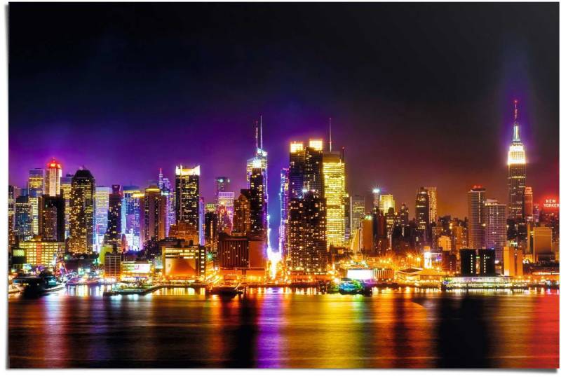 Reinders Poster "Manhattan Skyline Reflektionen" 1 Stk. tlg. von Reinders!