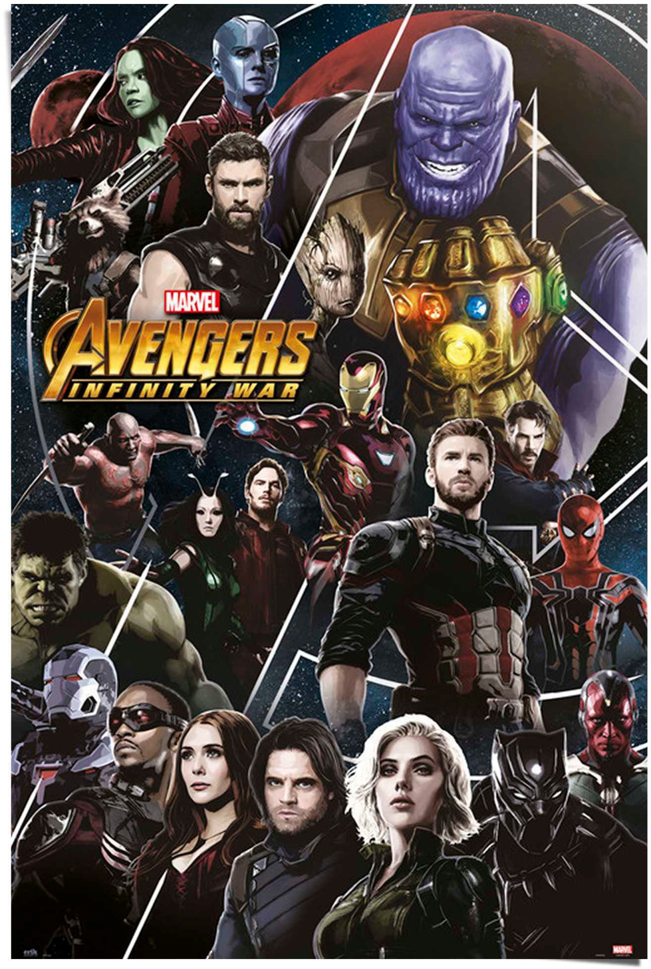 Reinders Poster "Marvel Avengers - Infinity War" von Reinders!