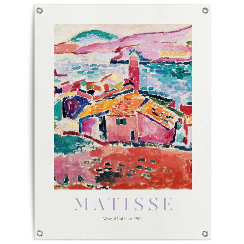 Reinders Poster "Matisse - Les toits de Collioure" Garten - Mehrfarbig - Leinwand - Kunst - 60x80 cm von Reinders!