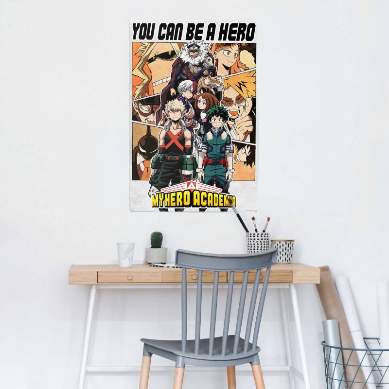 Reinders Poster "My Hero Academia S3 - be a hero" von Reinders!