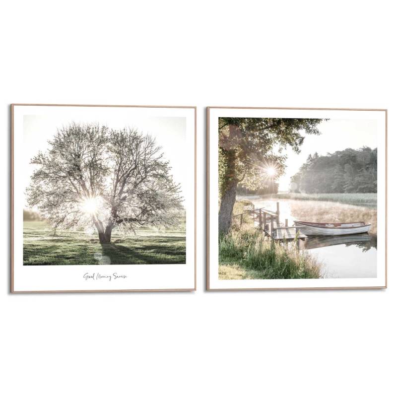 Reinders Poster "Nature Vibe" Home Office - Grün - MDF - Landschaften - 50x50 cm von Reinders!