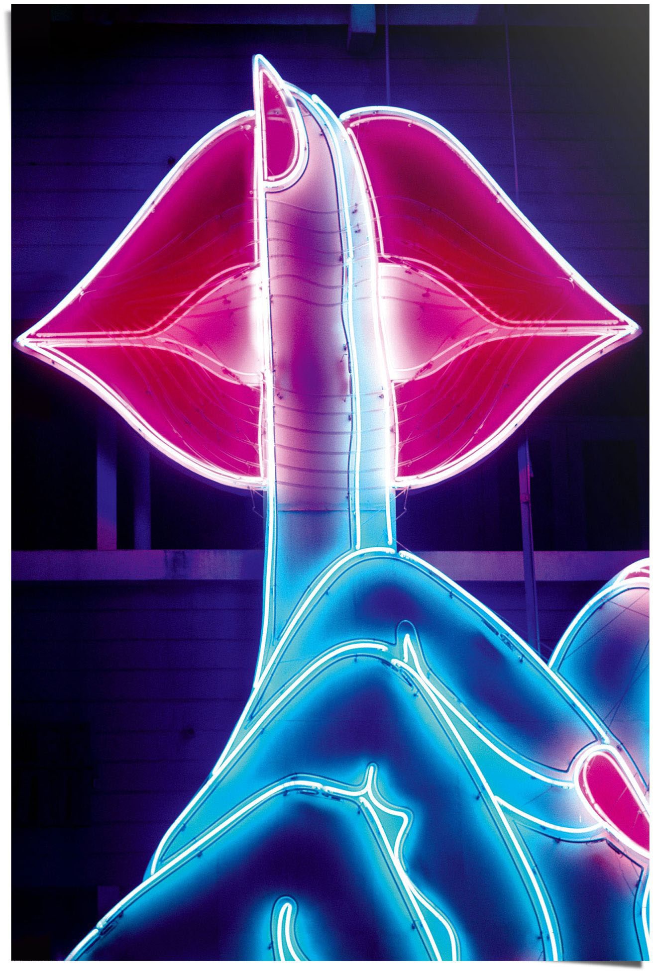 Reinders Poster "Neon Lips", (1 St.) von Reinders!