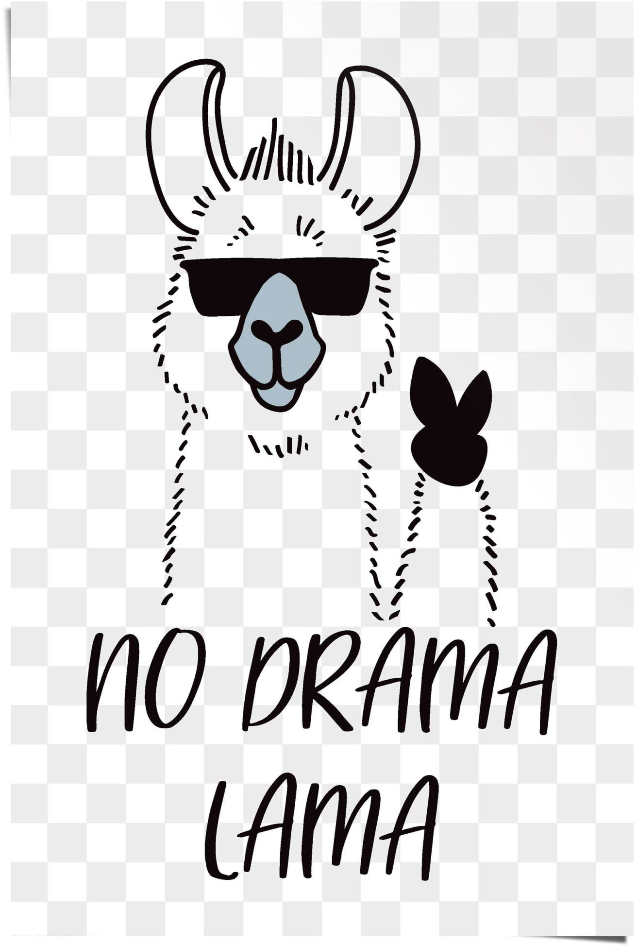 Reinders Poster "No Drama Lama", (1 St.) von Reinders!