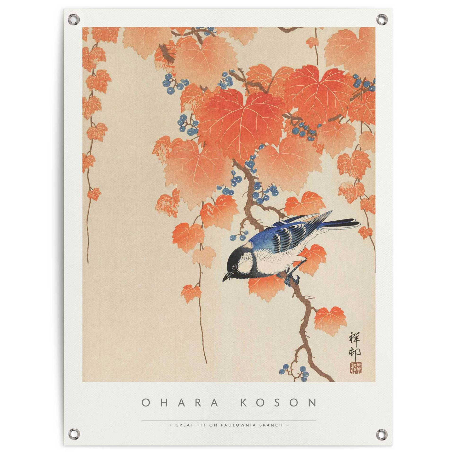 Reinders Poster "Ohara Koson Great tit" von Reinders!