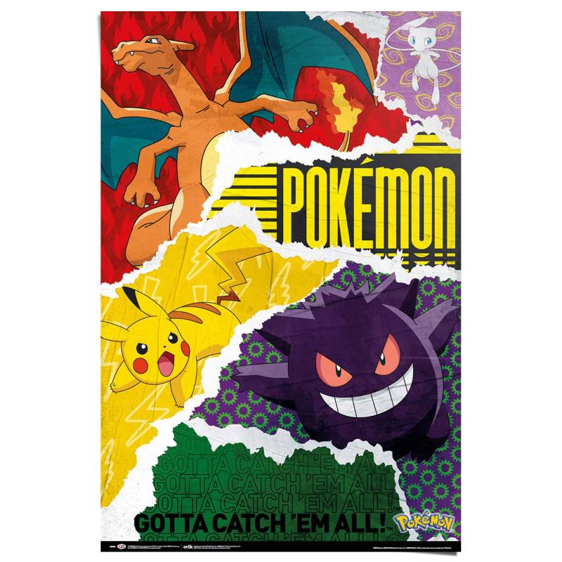 Reinders Poster "Pokemon - gotta catch em all" von Reinders!