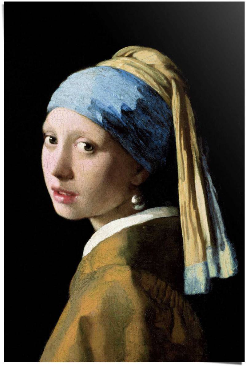 Reinders Poster "Poster Das Mädchen mit dem Perlenohrgehänge Jan Vermeer" Menschen 1 Stk. tlg. von Reinders!