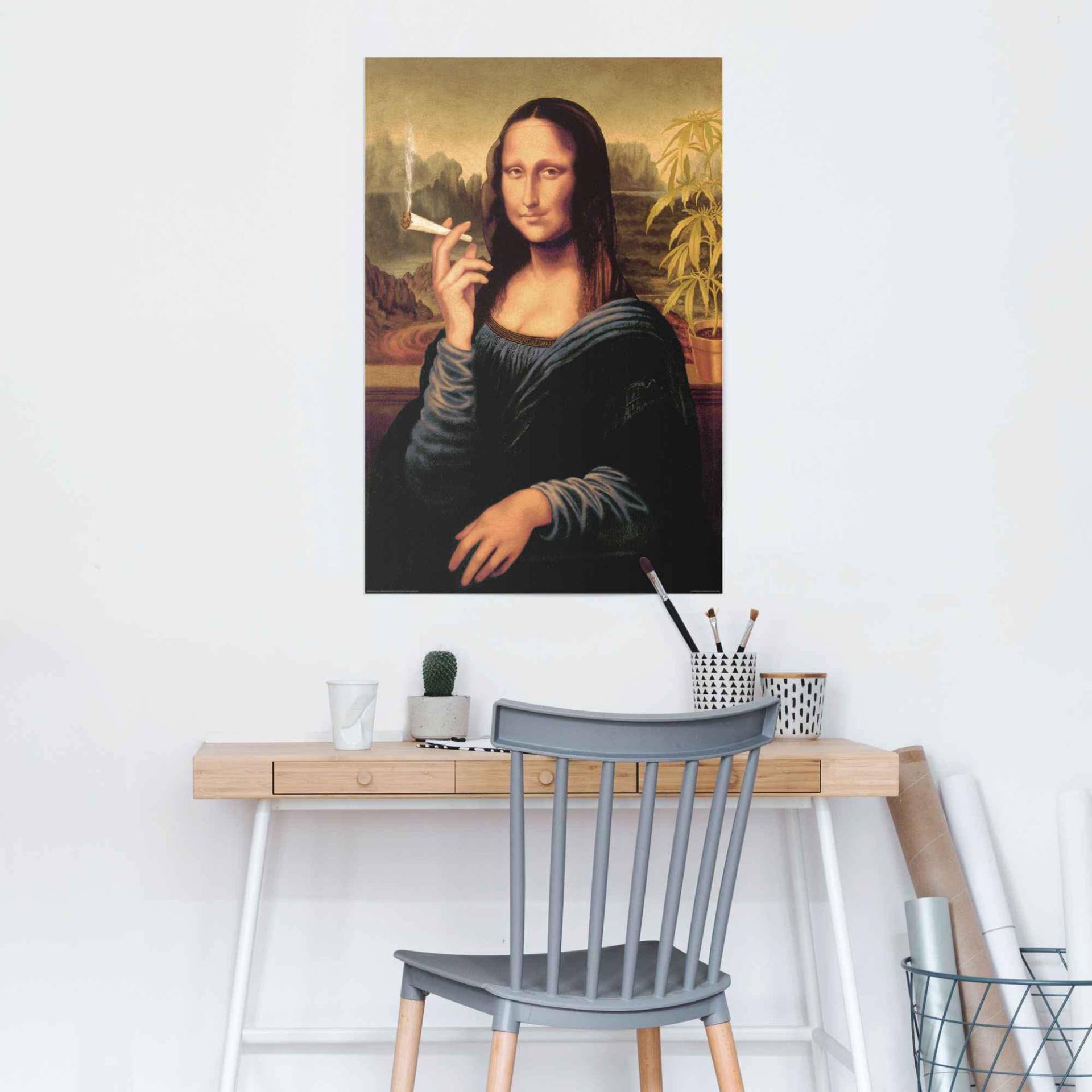 Reinders Poster "Poster Mona Lisa joint", Menschen, (1 St.) von Reinders!